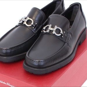 Salvatore Ferragamo black loafers